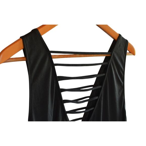 Salt + Cove Juniors' Strappy-Trim Tank Dress Cover-Up in Black - Picture 5 of 6